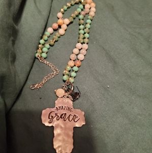 Amazing grace beaded necklace!